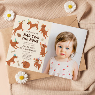 Bad Two The Bone Dogs 2e verjaardag foto Kaart