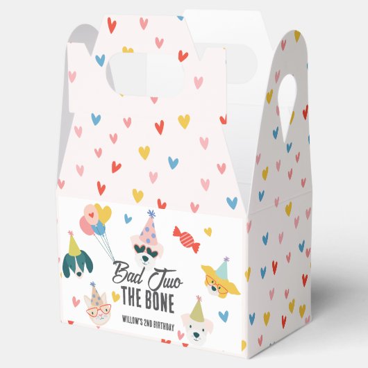 Bad Two The Bone Dogs & Cat Balloons 2e verjaardag Bedankdoosjes (Geopend)