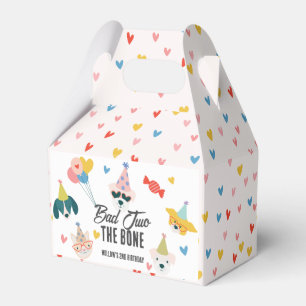 Bad Two The Bone Dogs & Cat Balloons 2e verjaardag Bedankdoosjes