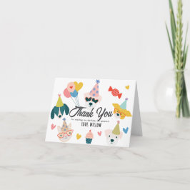 Bad Two The Bone Dogs & Cat Balloons 2e verjaardag Bedankkaart