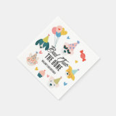 Bad Two The Bone Dogs & Cat Balloons 2e verjaardag Servet (Hoek)