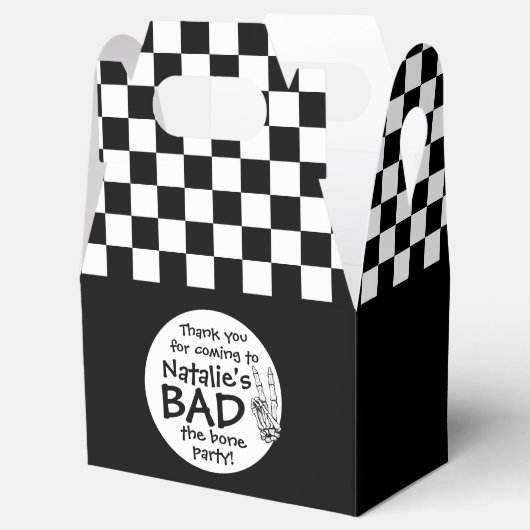 Bad Two The Bone gepersonaliseerd 2e verjaardagsfe Bedankdoosjes (Geopend)