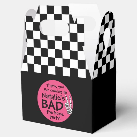 Bad Two The Bone gepersonaliseerd 2e verjaardagsfe Bedankdoosjes (Geopend)