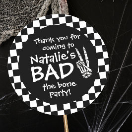 Bad Two The Bone gepersonaliseerd 2e verjaardagsfe Ronde Sticker