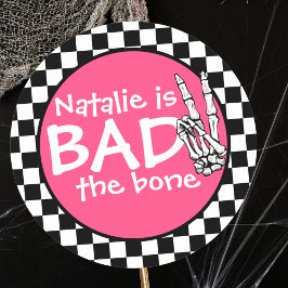 Bad Two The Bone gepersonaliseerd 2e verjaardagsfe Ronde Sticker