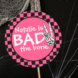 Bad Two The Bone gepersonaliseerd 2e verjaardagsfe Ronde Sticker