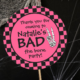 Bad Two The Bone gepersonaliseerd 2e verjaardagsfe Ronde Sticker