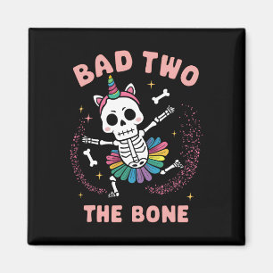 Bad Two The Bone Halloween Verjaardag 2e Verjaarda Magneet