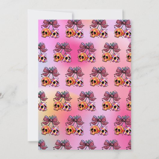 Bad Two The Bone Pink Paarse 2e verjaardagsfeestje Kaart (Achterkant)