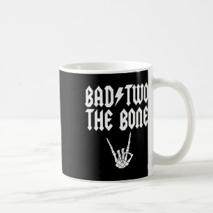 Bad Two The Bone Skeleton Hand familie 2e verjaard Koffiemok
