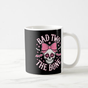 Bad Two The Bone Skull Pink Bow Stars beroemd gema Koffiemok
