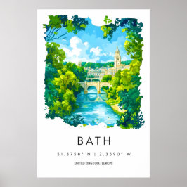 Bad Waterverf 1 Poster