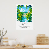 Bad Waterverf 1 Poster (Keuken)
