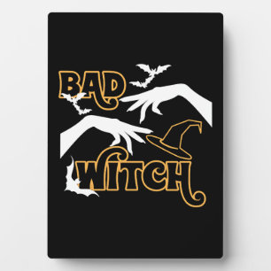 Bad Witch Grappig Halloween kostuum voor vrouwen Fotoplaat