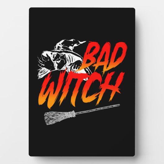 Bad Witch Halloween Fotoplaat (voorkant)