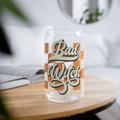 Bad Witch Halloween Glass, Herfst Seizoen Gift, He Blikvorm Glas