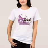 Bad Witch Halloween Tri-Blend Shirt (Voorkant)