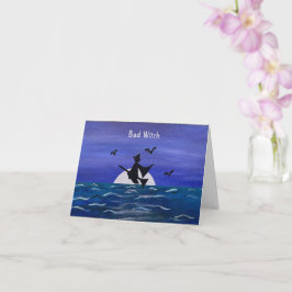 Bad Witch Ocean Moonrise Kaart (voorkant)