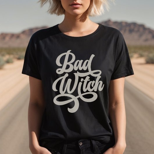Bad Witch Retro Style Custom T-shirt