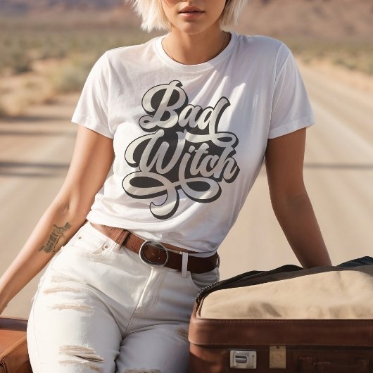 Bad Witch Retro Style Custom T-shirt
