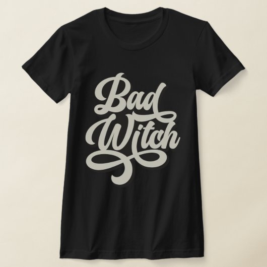 Bad Witch Retro Style Custom T-shirt (Laagn)