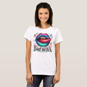 Bad Witch Sexy Mouth T-shirt (Voorkant volledig)