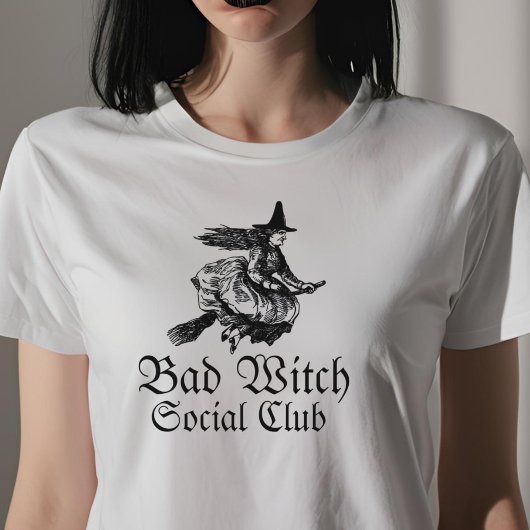Bad Witch Social Club Vrouwen Halloween T-shirt