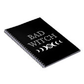 Bad Witch Triple Goddess Moon Wicca Halloween Notitieboek (Rechterzijde)