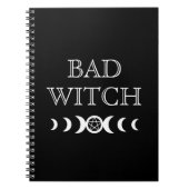 Bad Witch Triple Goddess Moon Wicca Halloween Notitieboek (Voorkant)
