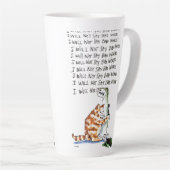 Bad Word Cat Latte Mok (Rechterhoek)