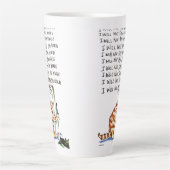 Bad Word Cat Latte Mok (Voorkant)