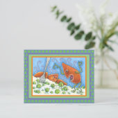 BAD YAM YELLLING BIJ PEAS, THANKSGIVING MEAL VAN D BRIEFKAART (Staand voorkant)