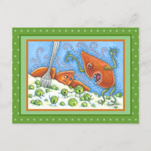 BAD YAM YELLLING BIJ PEAS, THANKSGIVING MEAL VAN D BRIEFKAART