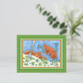 BAD YAM YELLLING BIJ PEAS, THANKSGIVING MEAL VAN D BRIEFKAART (Staand voorkant)