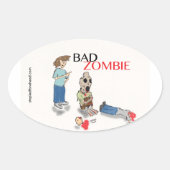 Bad Zombie Sticker (Voorkant)