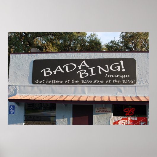 BADA BING POSTER (Voorkant)