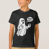 Bada Boo Italian Ghost Funny Halloween T-shirt_1.p T-shirt (Voorkant)