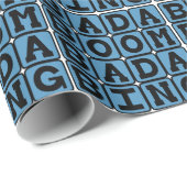 Bada Boom Bada Bing, Alliteratieve Onomatopee Cadeaupapier (Rol Hoek)
