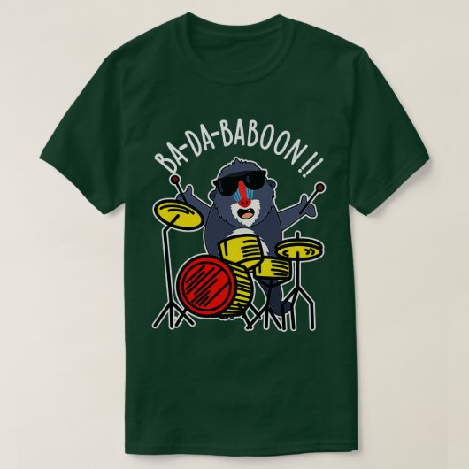 Badababoon Funny Monkey Baboon Pun 1 T-shirt (Design voorkant)