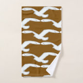 Badaccessoire bruin Vogel in vlucht        Bad Handdoek (Handdoek)