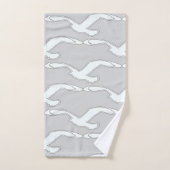 Badaccessoire 'Vogel in vlucht' lichtgrijs     Bad Handdoek (Handdoek)