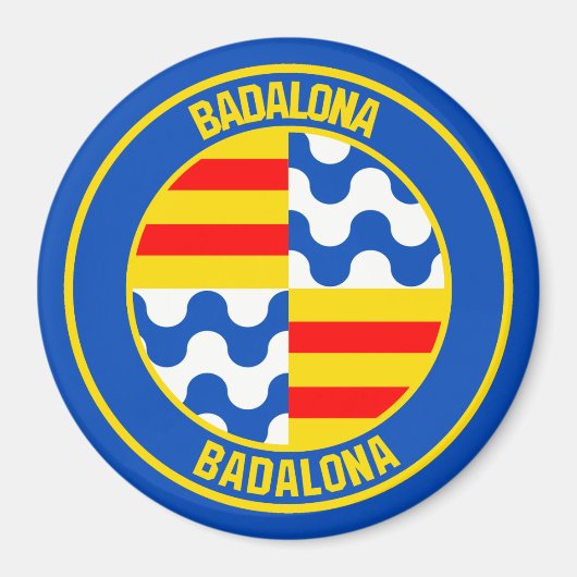 Badalona Round Emblem Magneet (Voorkant)