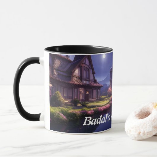 Badal's Morning Tea Gepersonaliseerd Mok (Met donut)