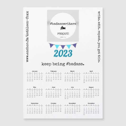 #badass 2023 magnet-kalender (Voorkant)