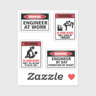 Badass Angry Engineer Helm Sticker