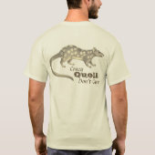 Badass Australian Crazy Quoll geeft er niets om T-shirt (Achterkant)