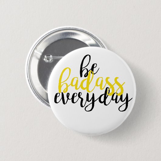 Badass-badge Ronde Button 5,7 Cm (Voorkant /achterkant)