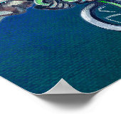 Badass Beer op de fiets Poster (Hoek)