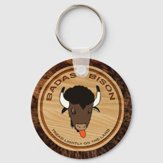 Badass Bison Boerderij Logo Sleutelhanger