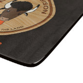 Badass Bison Boerderij Logo Snijplank (Hoek)